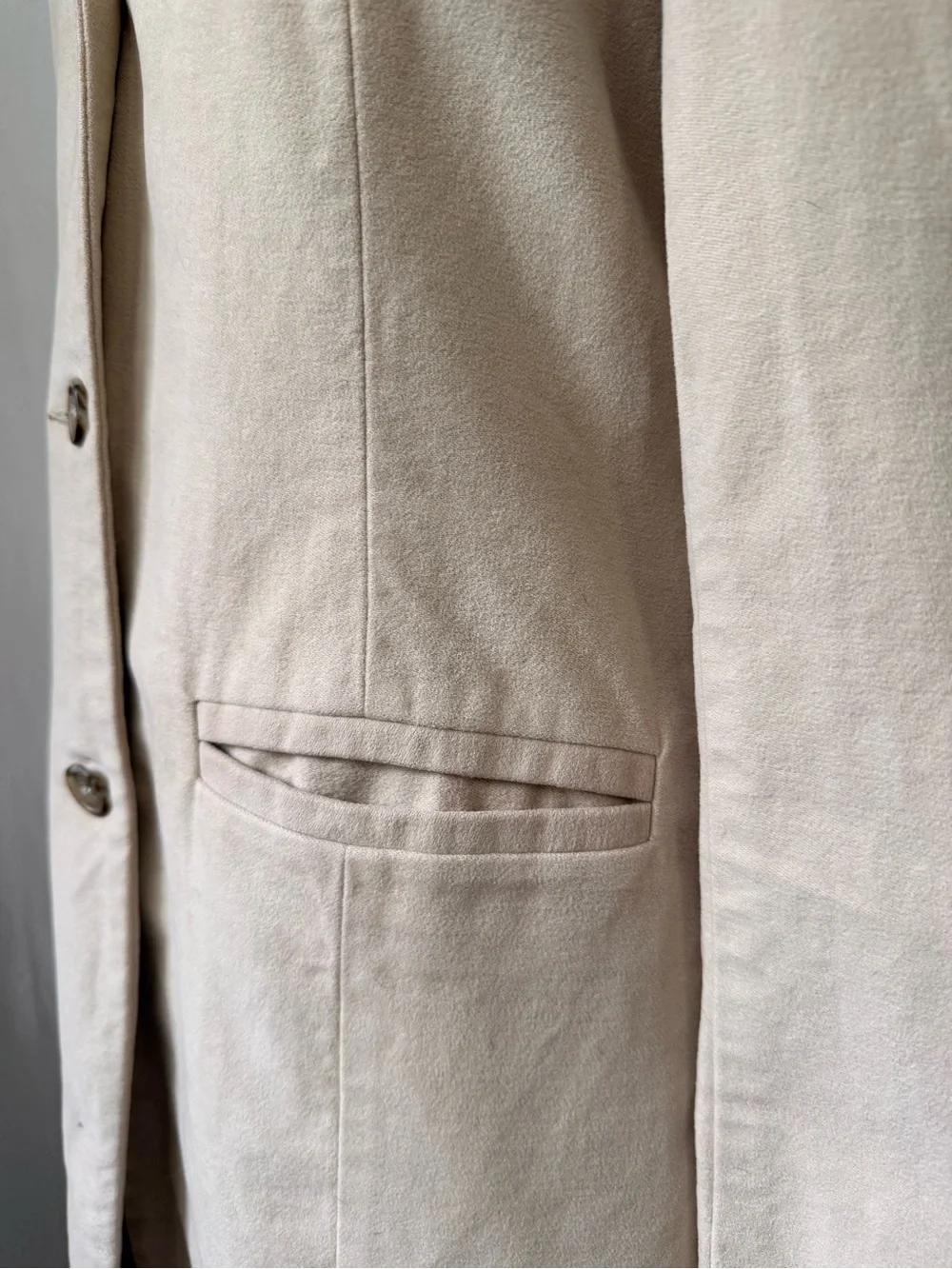 Vintage United Colors of Benetton, Cotton Moleskin Topcoat Jacket, sz XS - Picture 3 of 10
